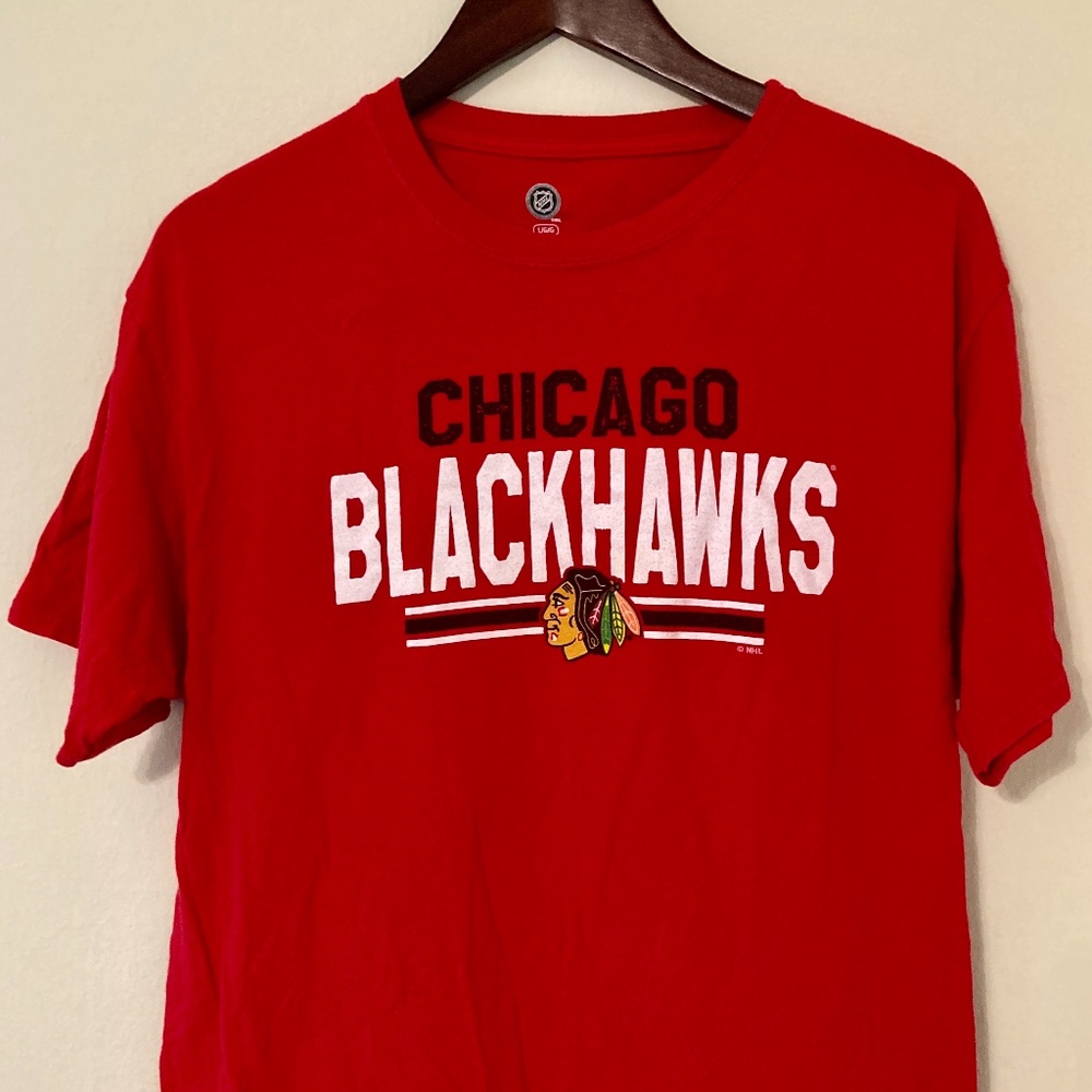 Chicago Blackhawks Hockey NHL T-Shirt - Red Large